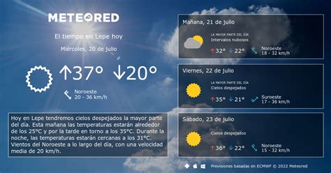 El Tiempo en Lepe. Predicción a 14 días